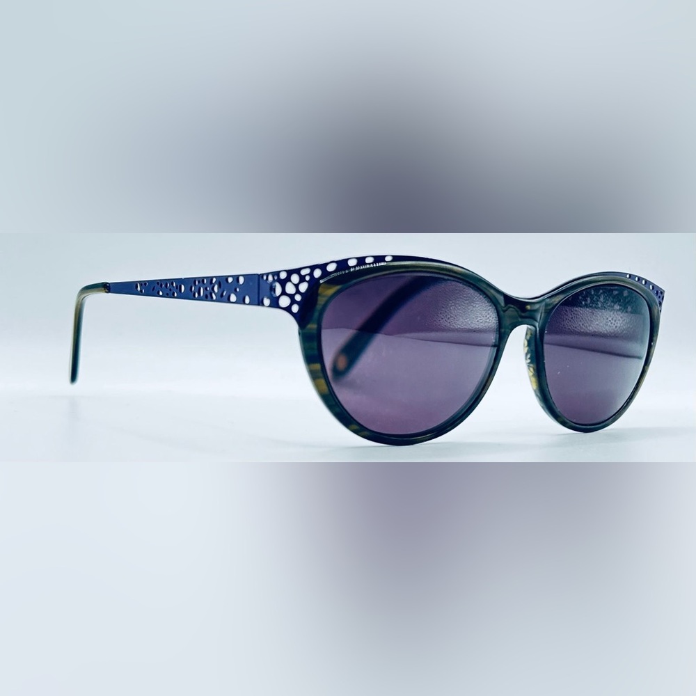Valerie Spencer 9331 Brown Purple Oval Cat-Eye Sunglasses Frames Only